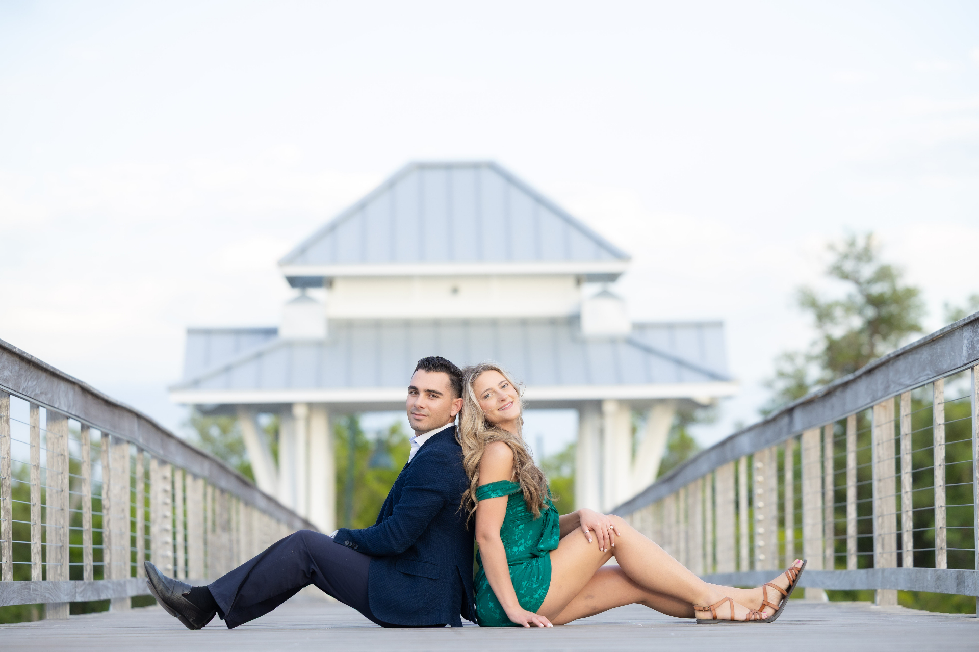 Bryce and Ajla on the bridge